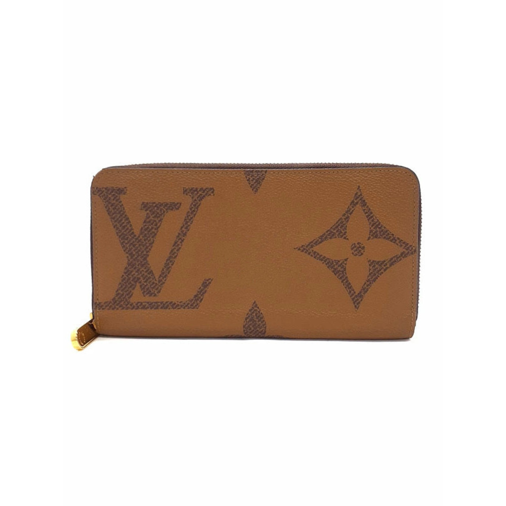 Louis Vuitton Giant Monogram Reverse Zippy Wallet Round Zipper Long